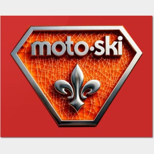 Moto Ski snowmobiles Posters and Art